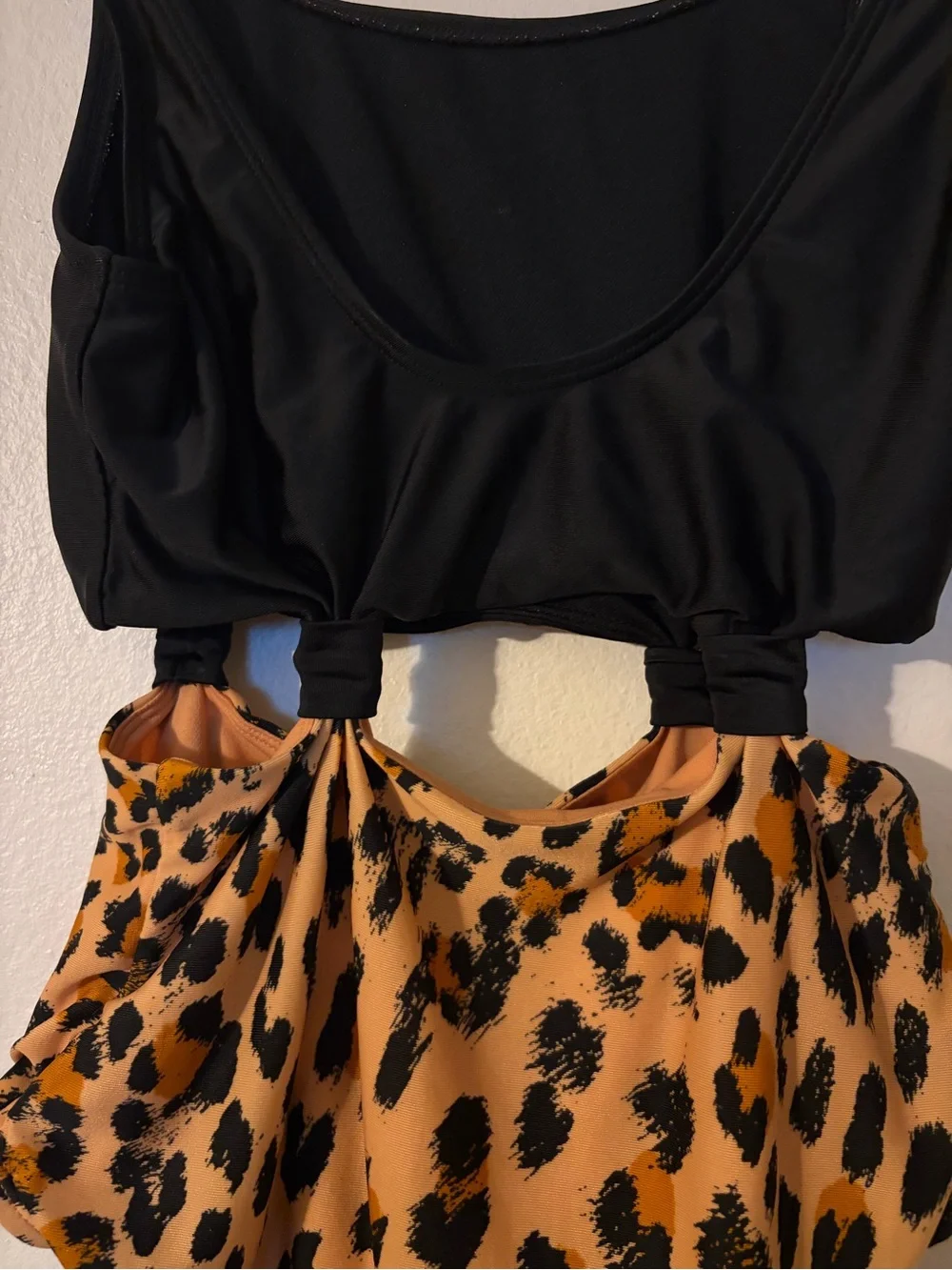 art class cheetah swim suit girls